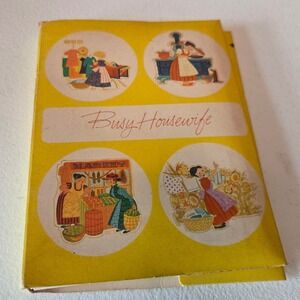 Vintage Current Inc Busy Housewife Note Cards Retro Homemaker Stationery Lot